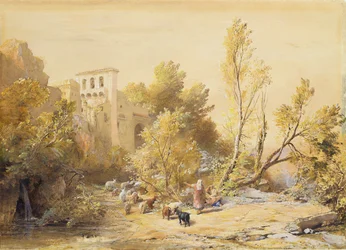 La Vocatella (toalett och kroppsfärg på papper)